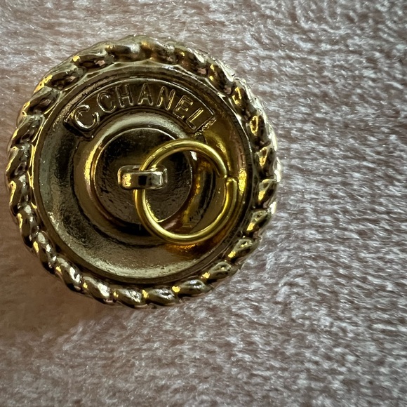 Authentic Button / Charm Gold & White - Picture 3 of 4